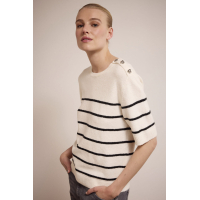 Tramontana Jumper Boucle Striped Stone